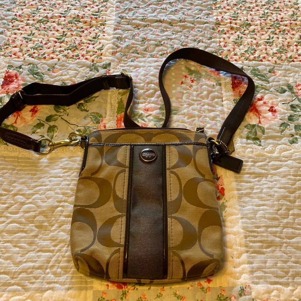 Coach crossbody 8.5 L x 7 W.